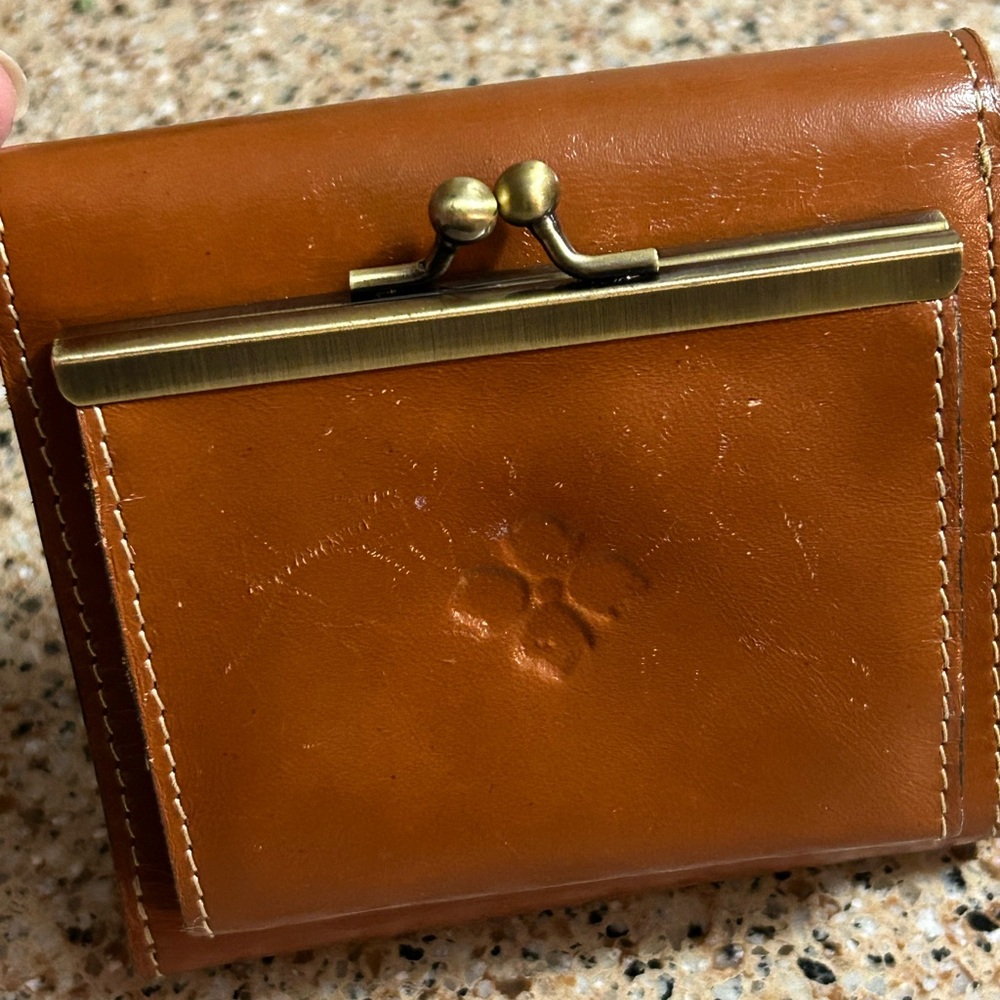 Patricia Nash Brown Leather Wallet with Coin Purse Gorgeous